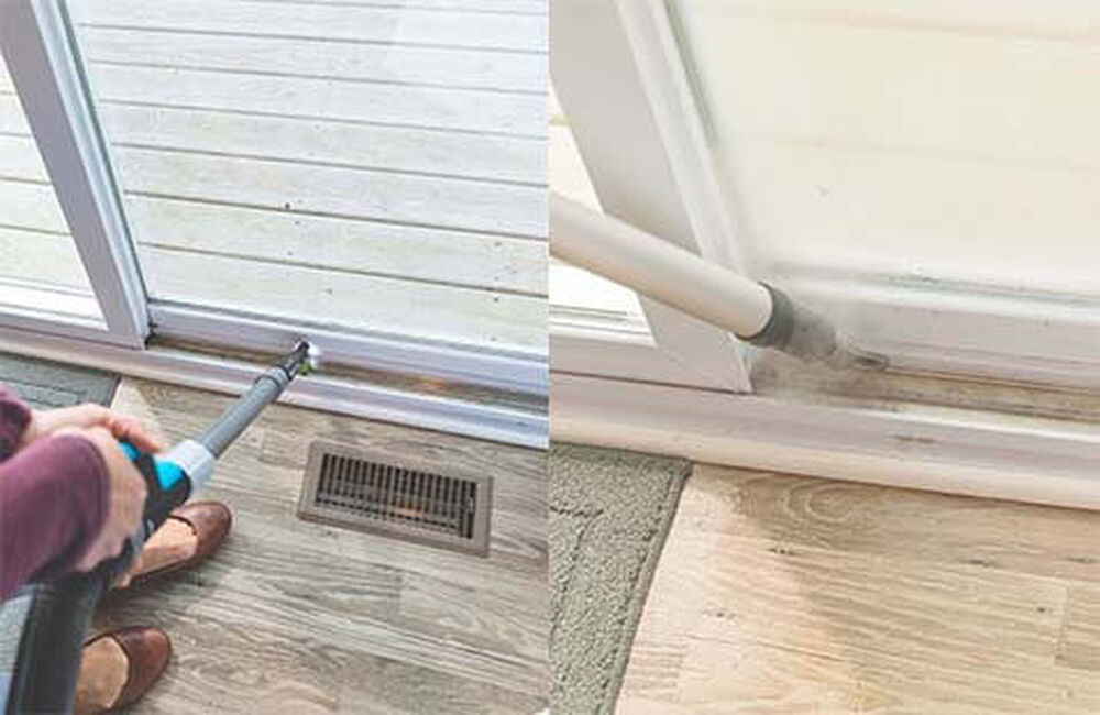 How to clean your sliding door track