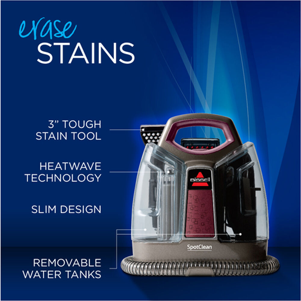 🧷 BISSELL SpotClean ProHeat Portable Spot & Stain Cleaner - Red