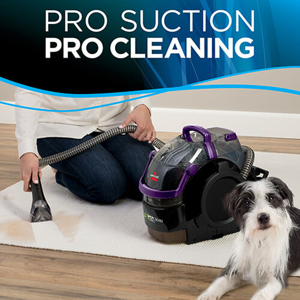 BISSELL SpotClean Pet Pro Portable Carpet Cleaner, 2458, Grapevine Purple,  Black 796856234651