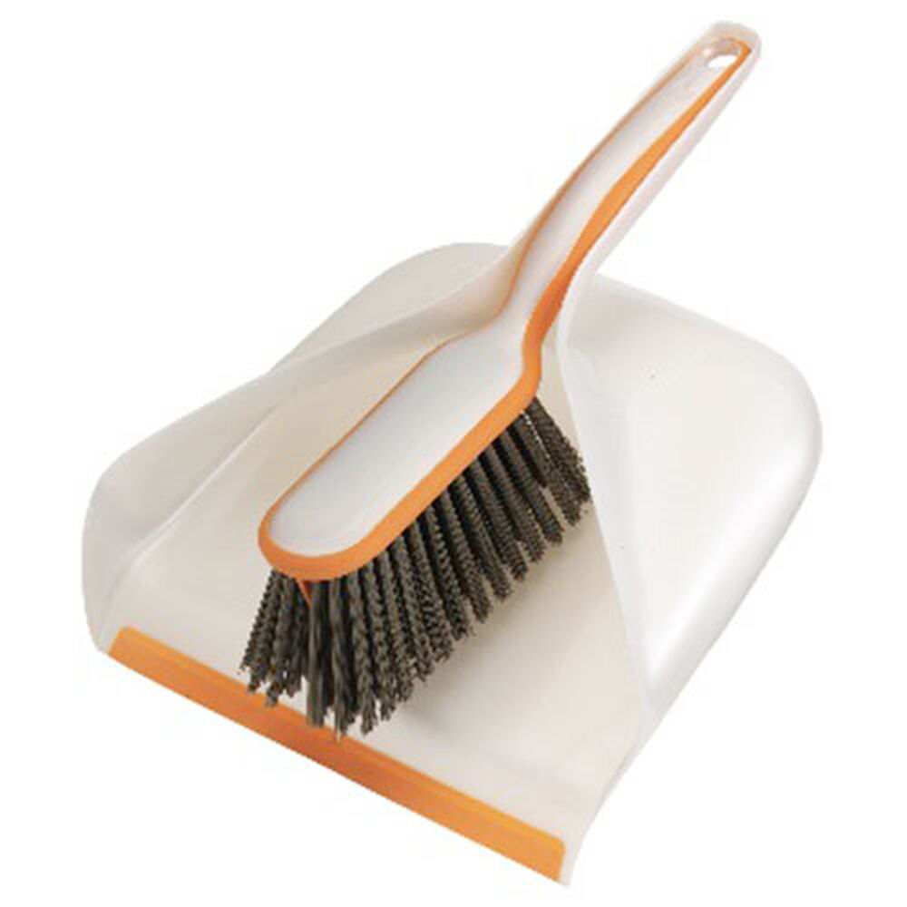 OXO Good Grips Upright Sweep Set & Good Grips Dustpan and Brush Set, White