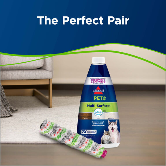 BISSELL CrossWave Pet Pro Multi Surface Pet Brush Roll, 2460 