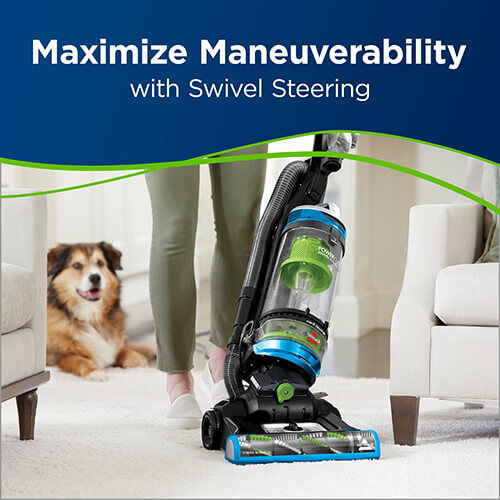 bissell cleanview swivel rewind pet upright suction power