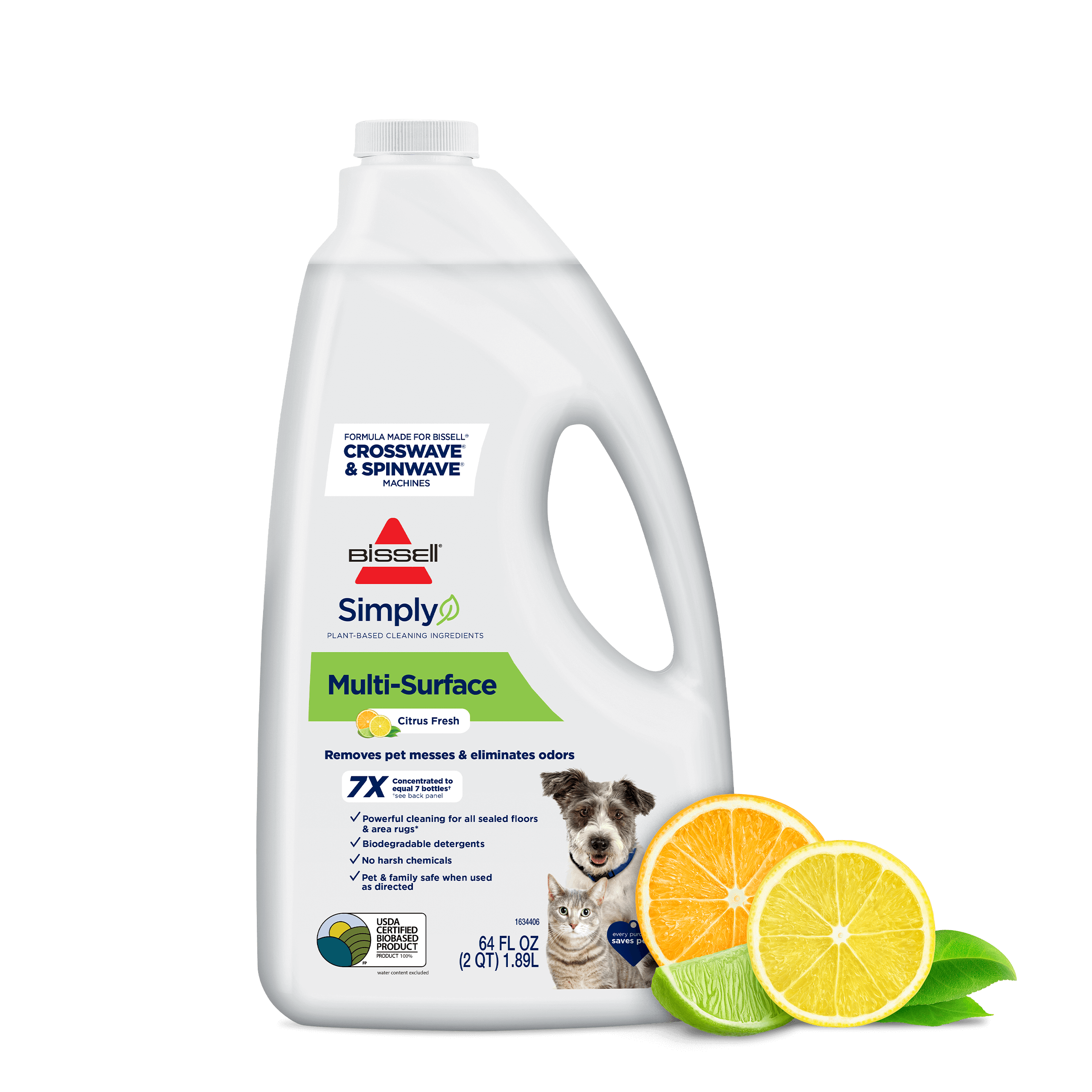 Bissell nettoyant natural multi-surface pet 2l - Conforama