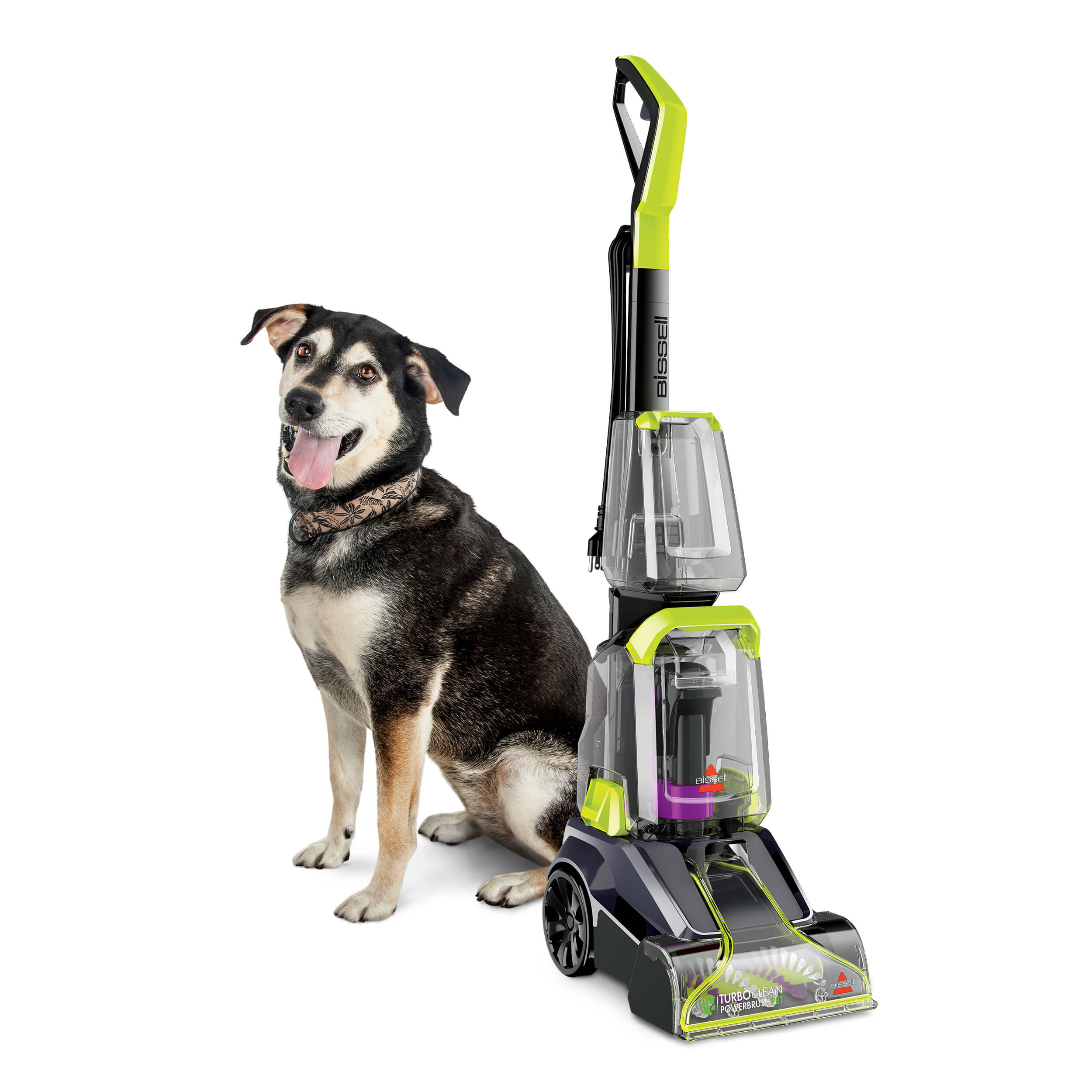 Best Buy: BISSELL TurboClean™ PowerBrush Pet Carpet Cleaner Titanium with  ChaCha Lime Accents 2085