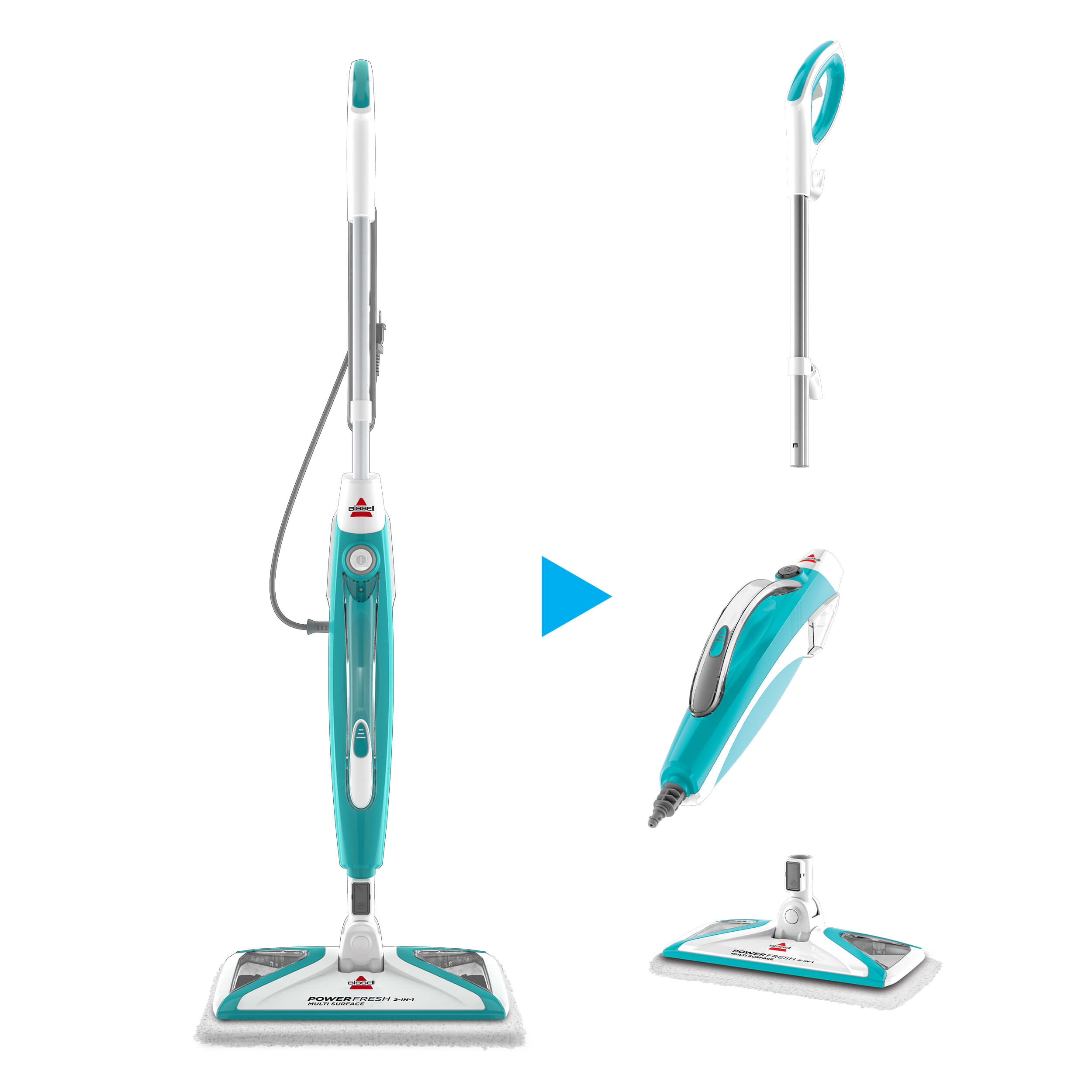  LIGHT 'N' EASY Steam Mop Cleaners 9-in-1 with